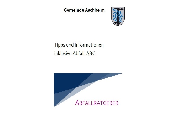 Foto Titelblatt Abfallratgeber Aschheim