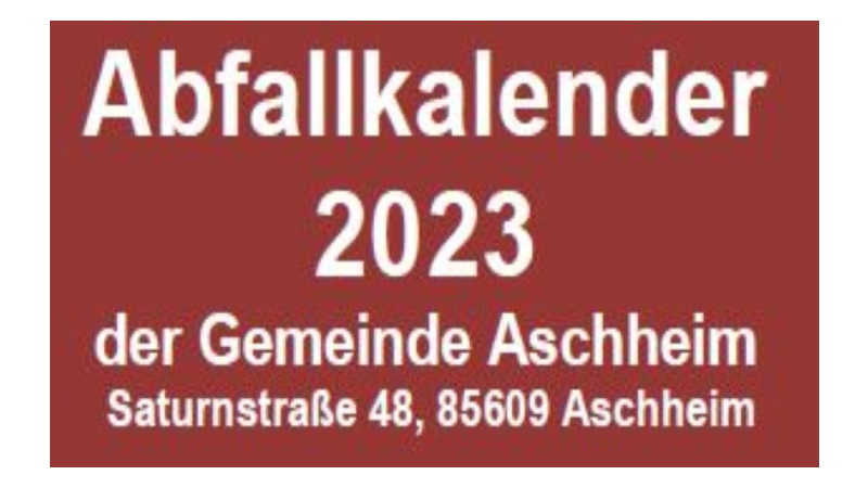 Foto Titelbild Abfallkalender