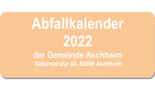 Foto Titelblatt Abfallkalender
